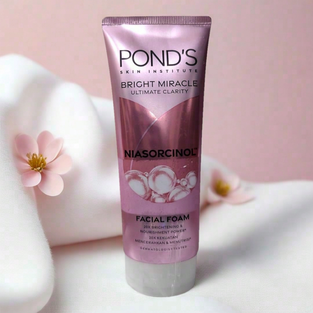 Sabun Muka Ponds facial foam pink 100gr membersihkan kulit wajahmu