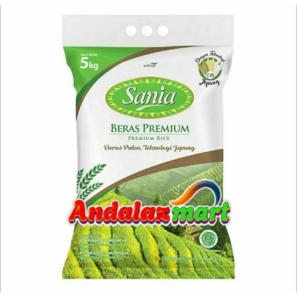 BERAS SANIA 5 KG ( INSTAN MALANG )