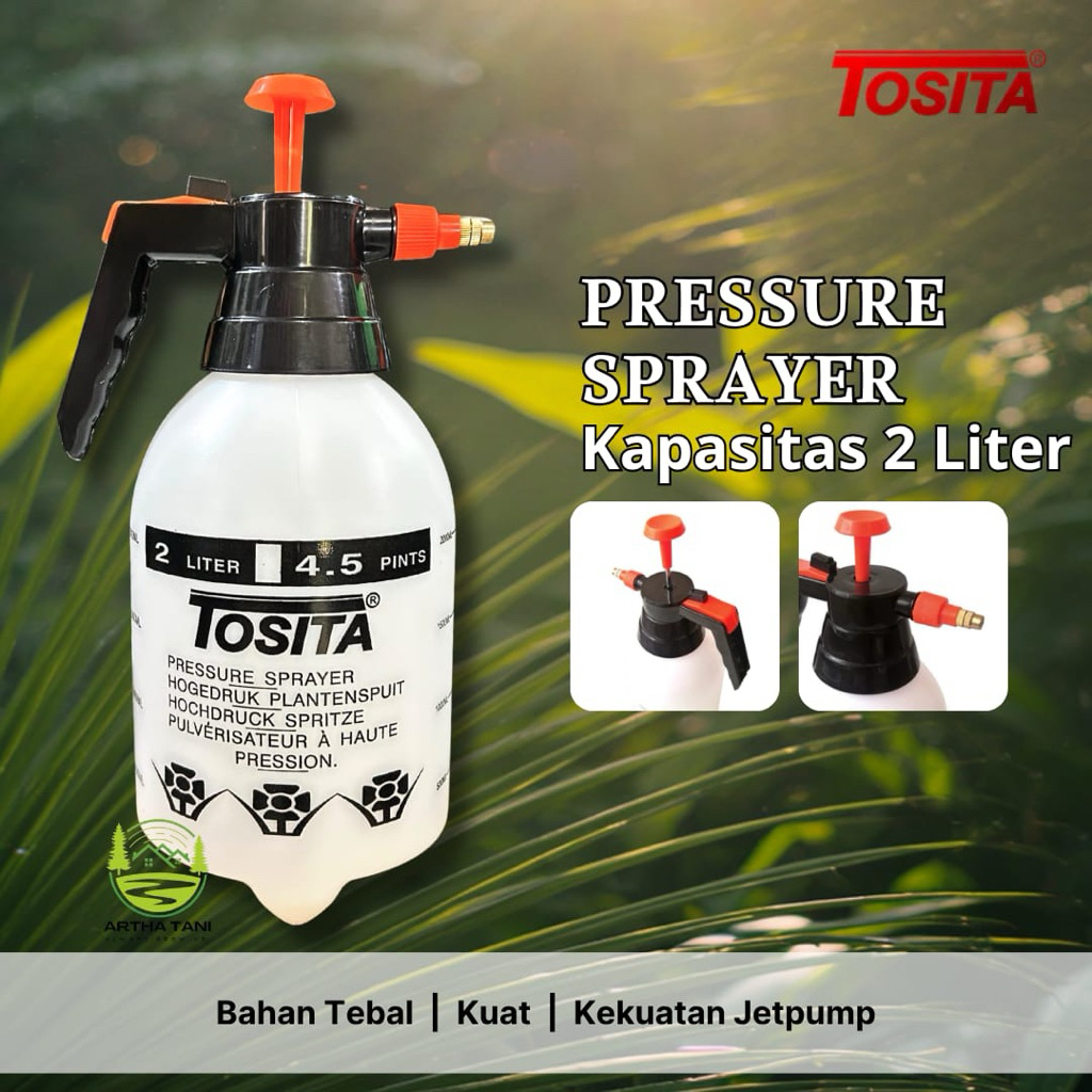 Tosita Pressure Sprayer 2 Liter-Sprayer 2 Liter Putih-Semprotan Sprayer 2 Liter Tosita
