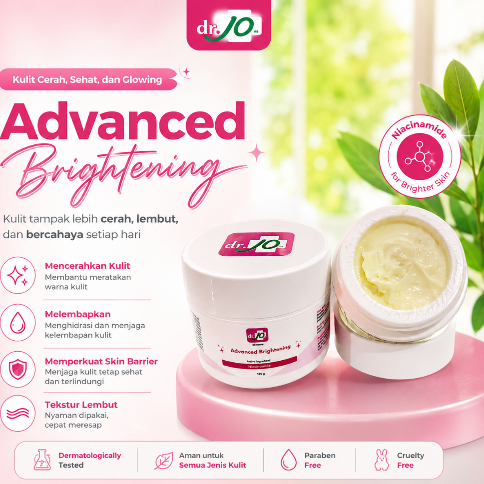 DR JO CREAM MALAM FLEX ADVANCED BRIGHTENING | NIGHT CREAM KLINIK DR JO BPOM AMAN HALAL
