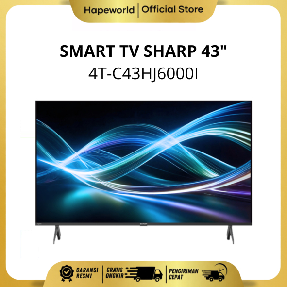 SMART TV SHARP 43 INCH 4T-C43HJ6000i 4K - GARANSI RESMI