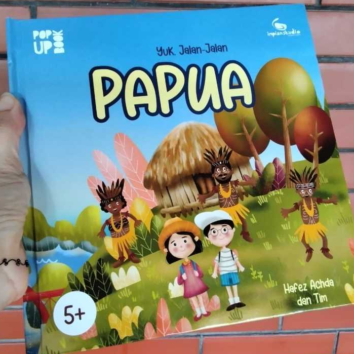 [Impian Studio] Hafez Achda Yuk Jalan Jalan Papua Pop Up Book (HC) Buku Anak Bahasa Indonesia Prelov
