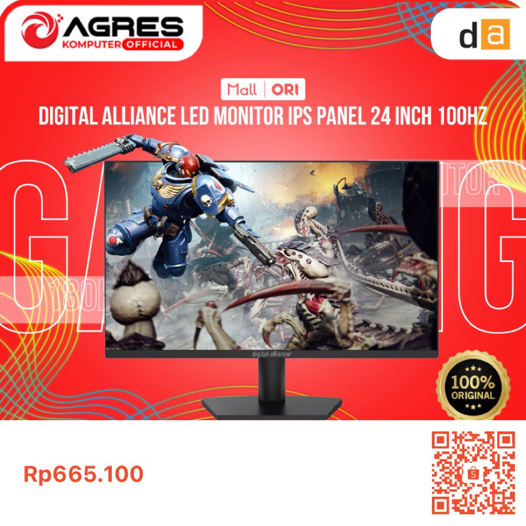 Layar Monitor Komputer Desktop PC second like new