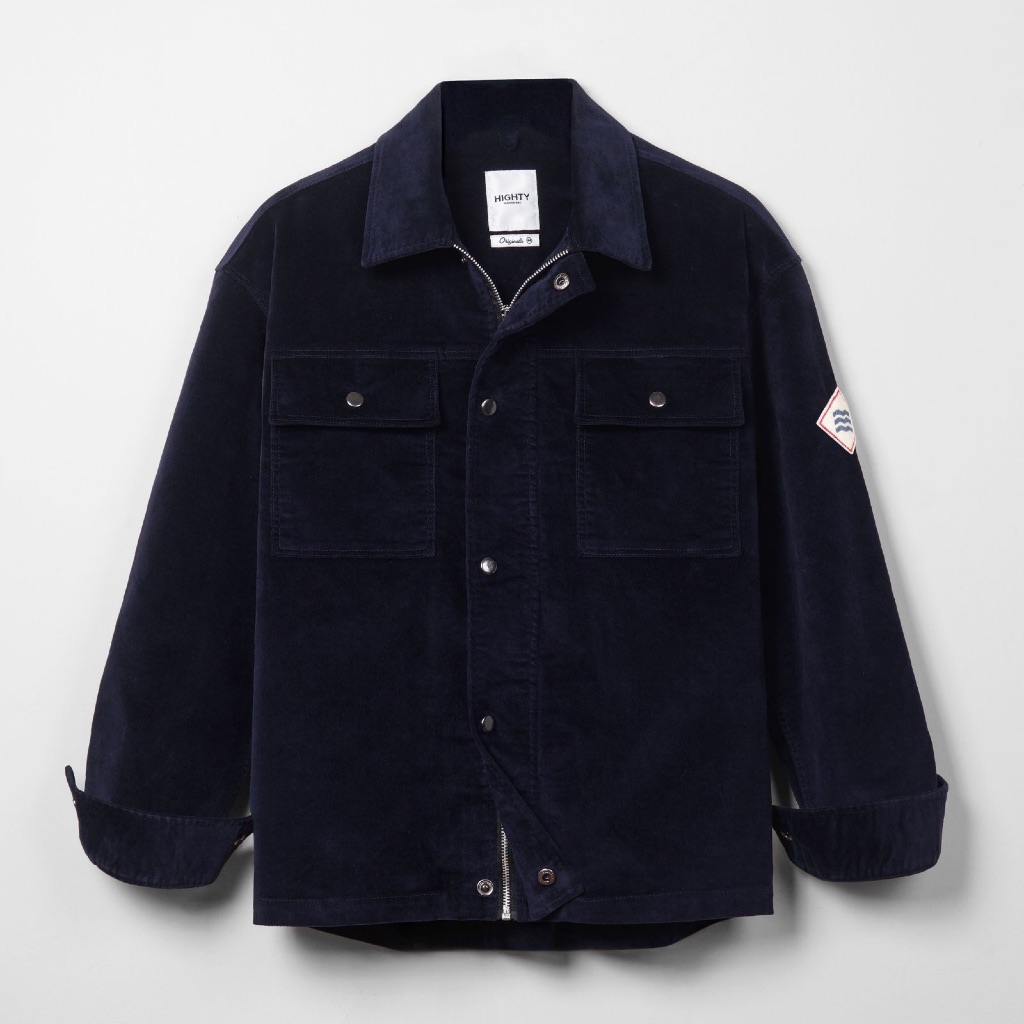 HIGHTY Archi Navy Corduroy Jacket  | Jaket Lapangan Biker Pria
