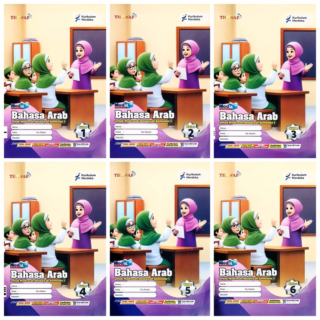 LKS SD MI THAWAF BAHASA ARAB KELAS 1 2 3 4 5 6 KURIKULUM MERDEKA KMA TERBARU SEMESTER 1 GANJIL TA. 2