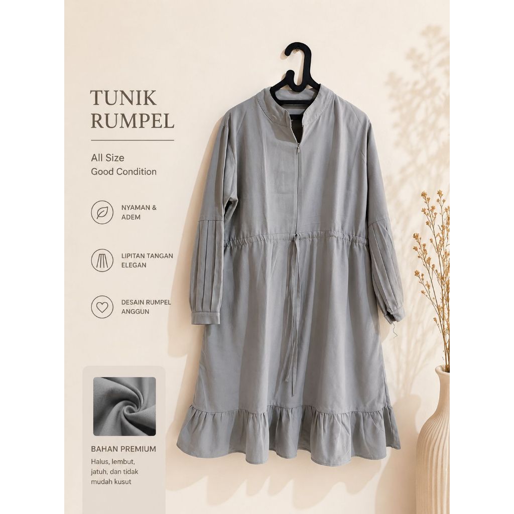 (PRELOVED) Tunik Sage Green