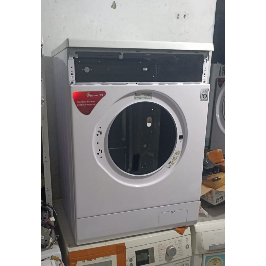 Bodi mesin cuci LG front loading 8kg 3 Shock