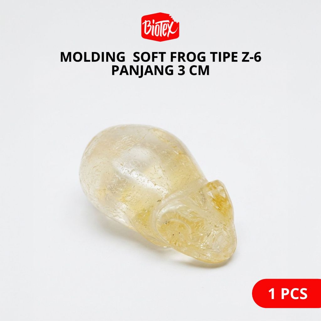 Biotex MOLDING SOFT FROG Z-6 Ukuran 3 Cm – Cetakan Resin untuk Membuat Umpan Pancing Soft Frog Sofro