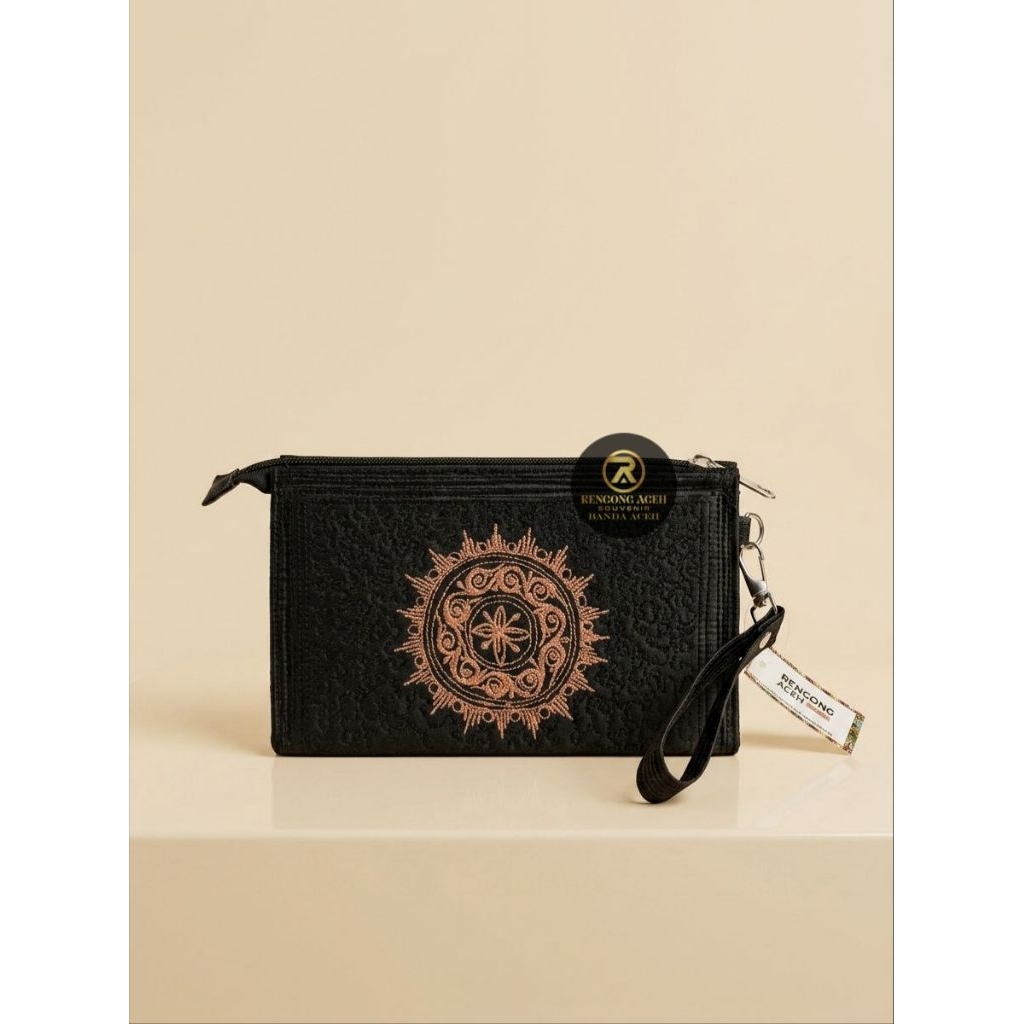 Tas Pounch Kecil Motif Aceh Bulat RAS1040