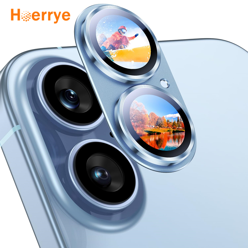 Hoerrye Full Camera Lens iPhone 17 Tahan Lama Lens Protector Glass Anti Gores Mudah Dipasang