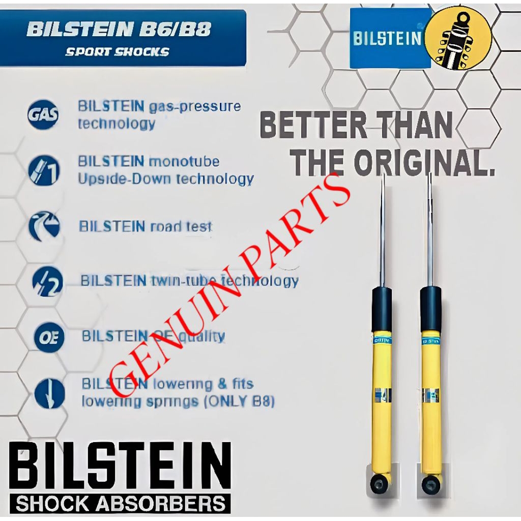 SHOCKBREAKER BELAKANG HONDA HRV BILSTEIN B6