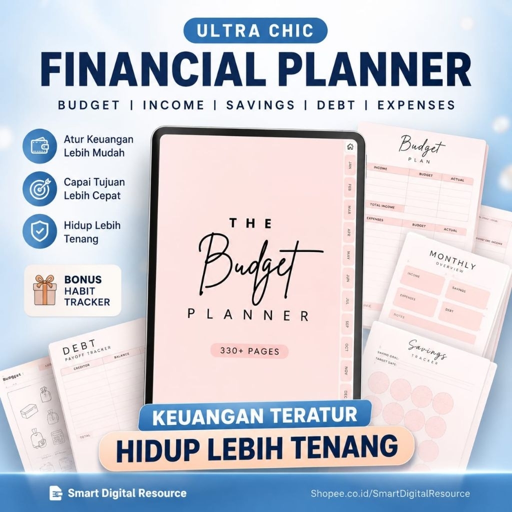 Digital Budget Planner Budget Tracker | Financial Planner | Finance Tracker | Paycheck Budget Templa