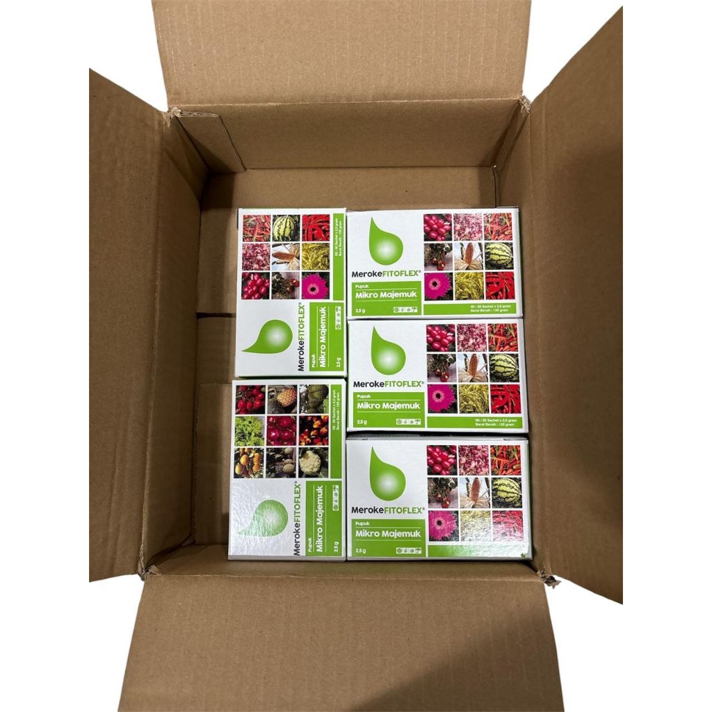 PUPUK MEROKE MIKRO MAJEMUK FITOFLEX ( 1 Box isi 50 sachet , 1 sachet 2,5 gram)