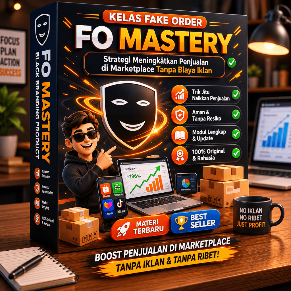 Kelas Fake Order FO Mastery - Strategi Meningkatkan Penjualan di Marketplace Tanpa Biaya Iklan