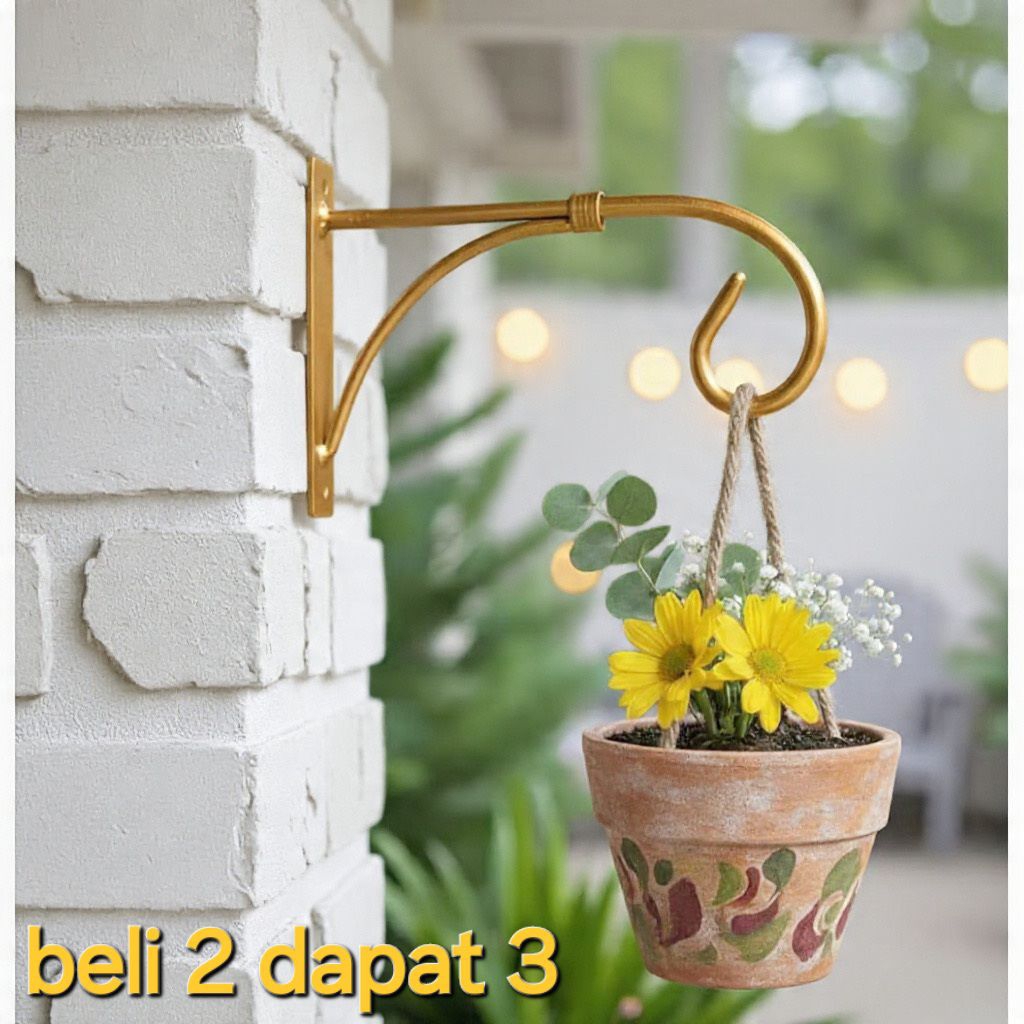 Gantungan pot tempel dinding.gantungan lampu,gantungan sangkar burung.