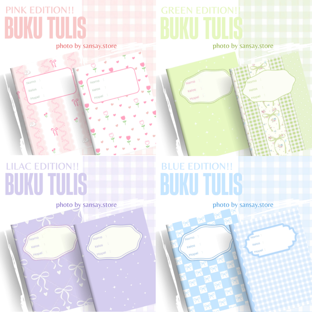 BUKU TULIS AESTHETIC CUSTOM