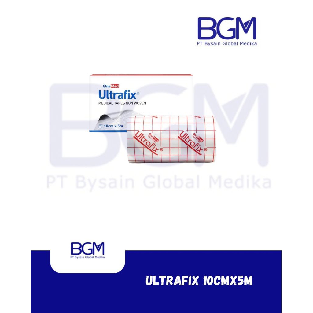 Plester Ultrafix OneMed 10cm x 5m Non Woven - Tahan Air, Lembut, Praktis