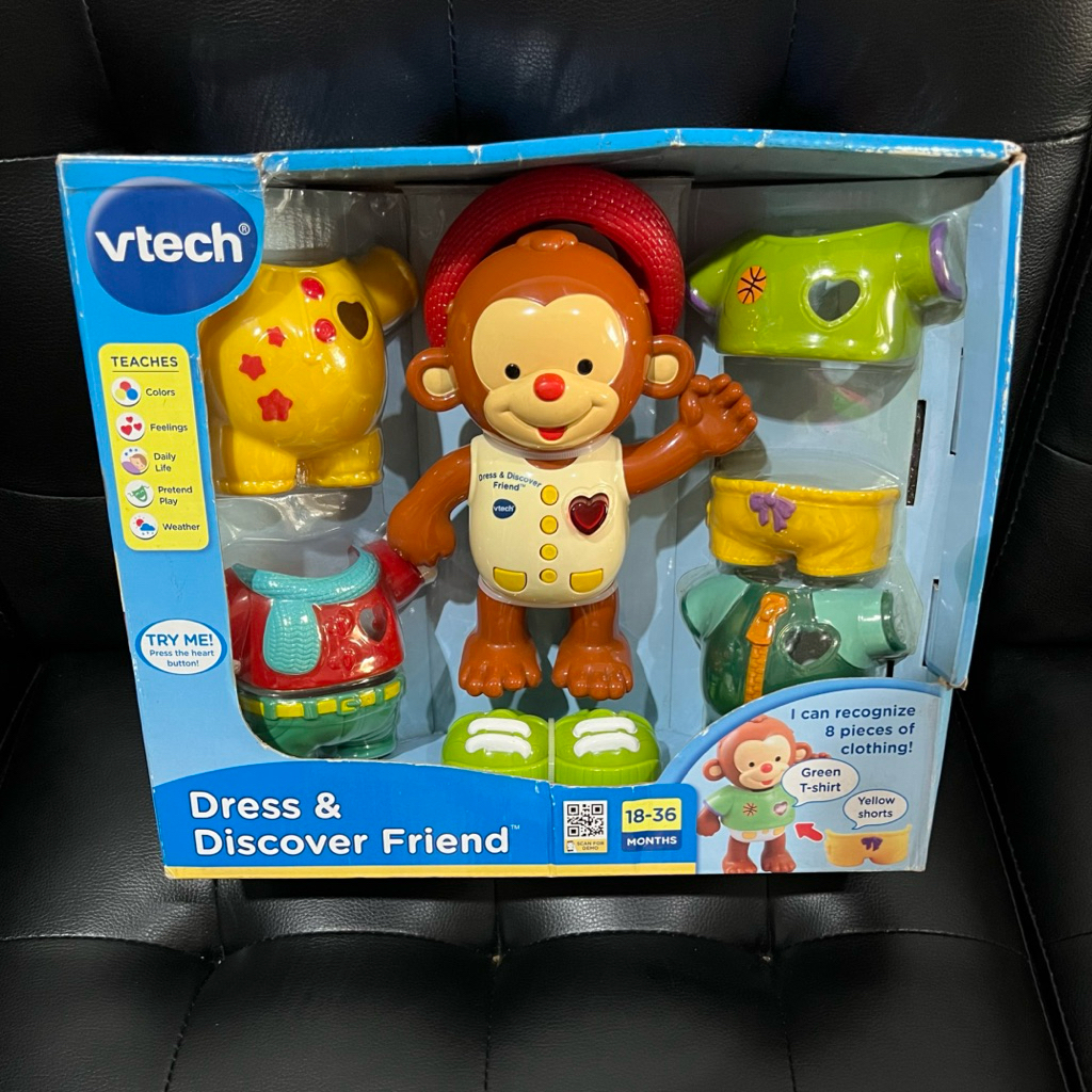 [ NEW ] VTECH Monkey Dress & Discover Friends