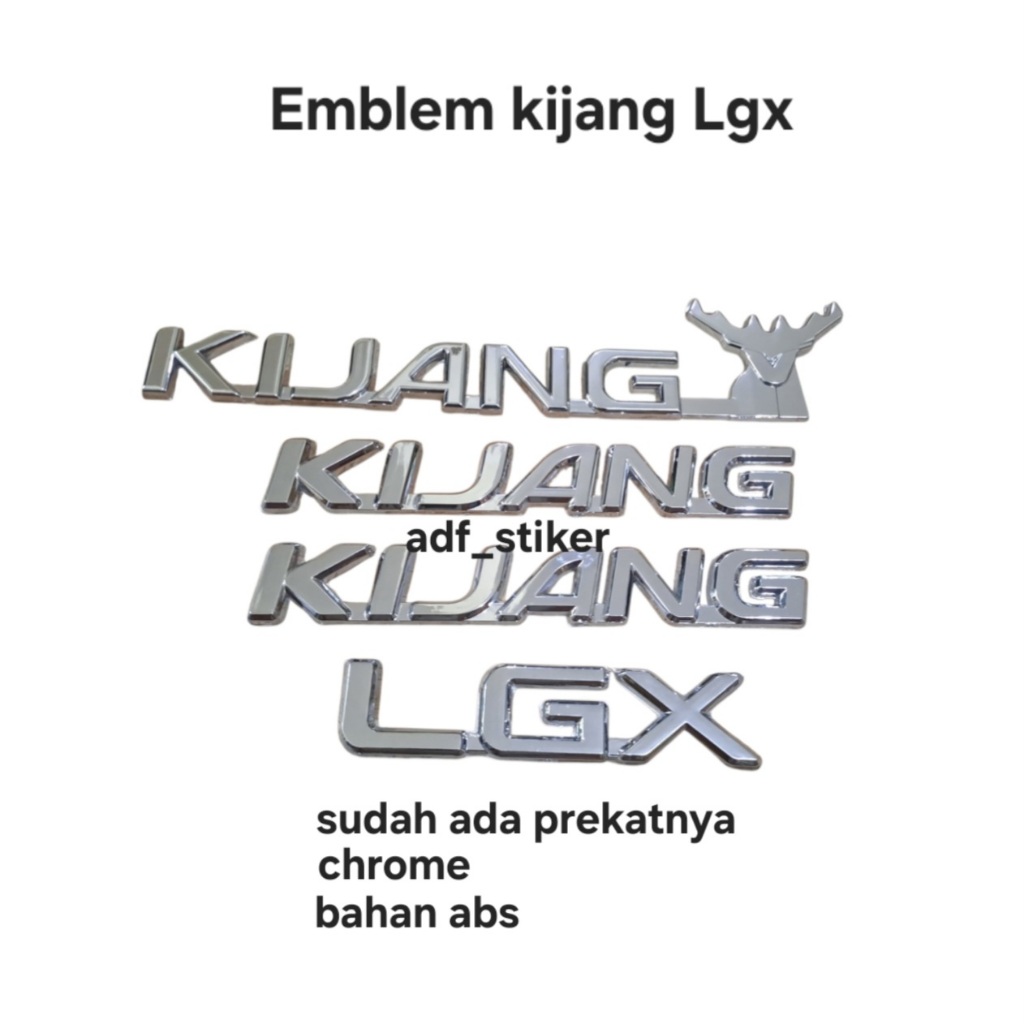 Emblem Kijang Lgx chrome / Emblem kijang kapsul Lgx / emblem kepala kijang lgx / kijang lgx