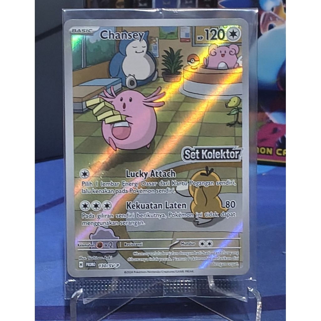 Chansey Promo Set Kolektor Pokemon TCG Indonesia