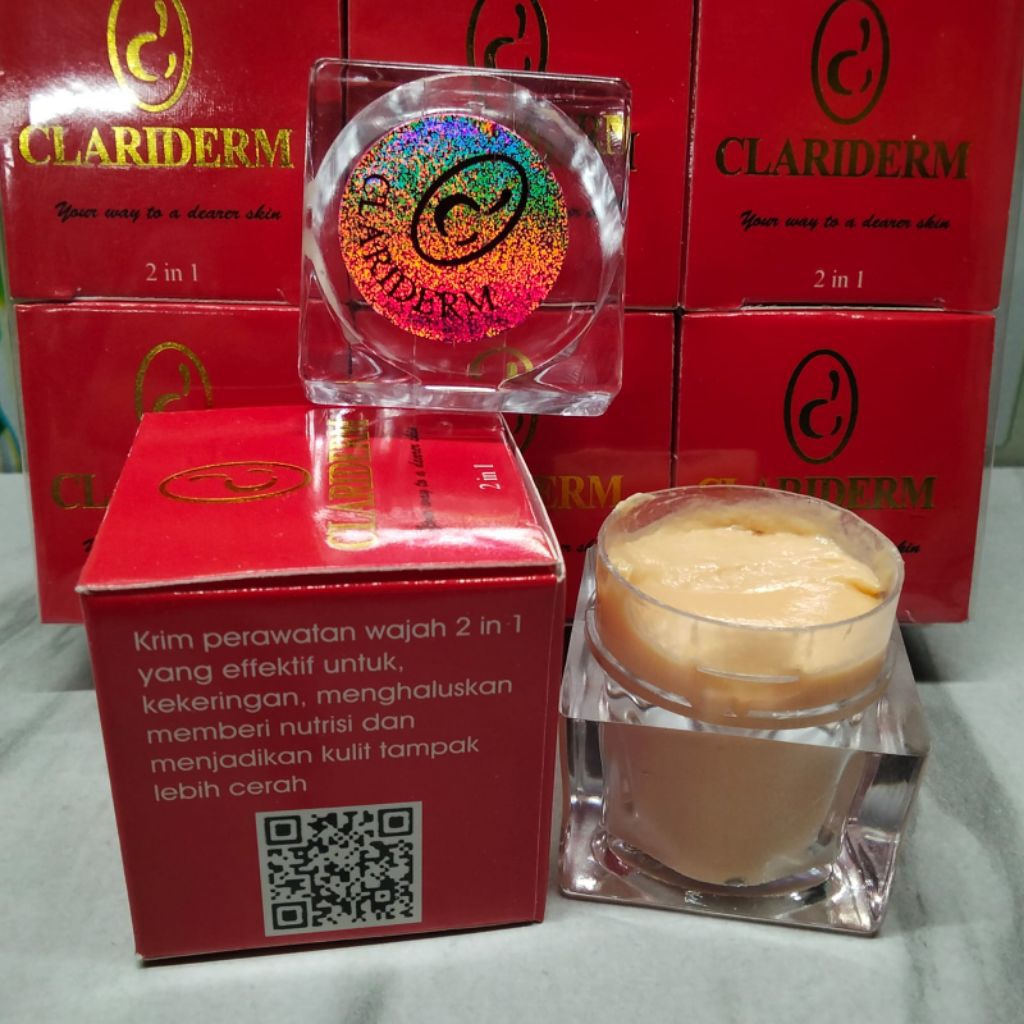 Krim Clariderm Susun Siang & Malam 2in1 - Paket Satuan
