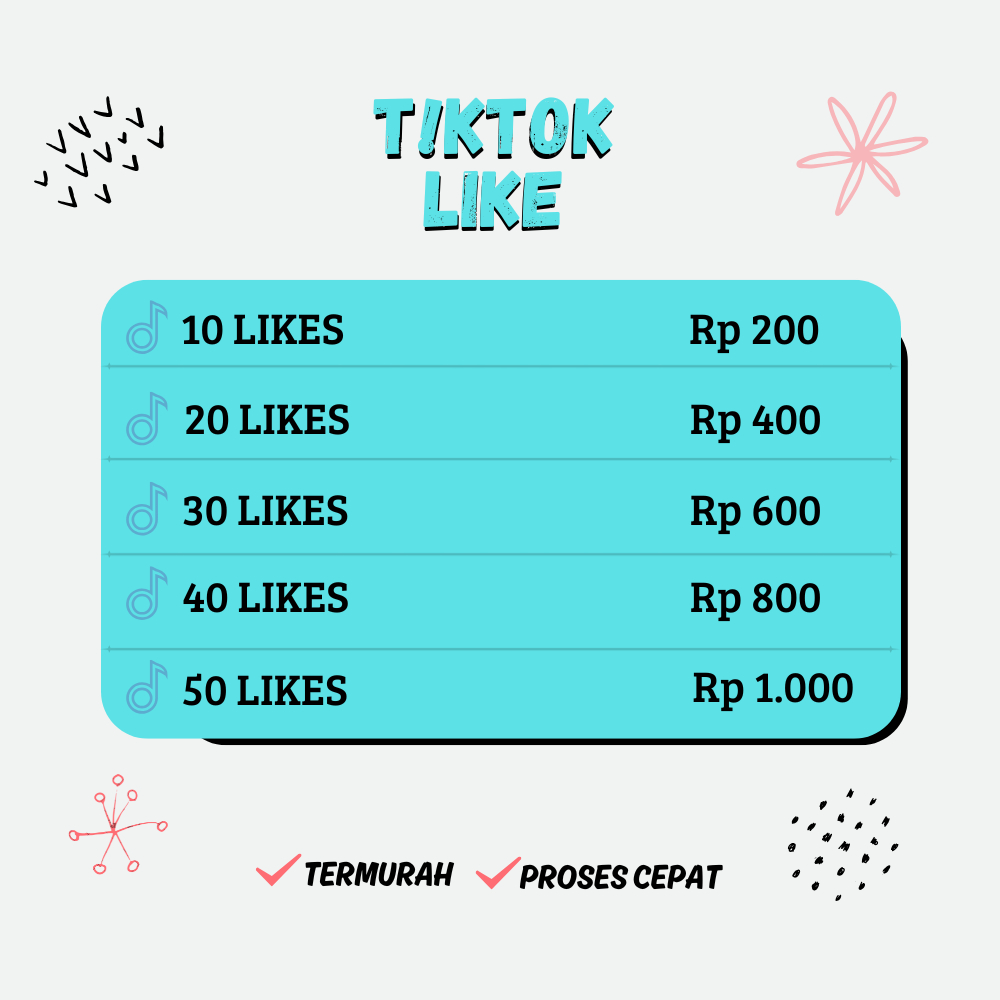PAKET HEMAT TIKTOK LIKE PAYMENT FAST PERMANENT GLOBAL