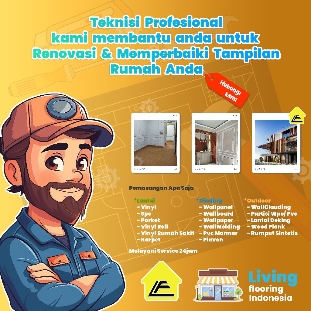 Jasa Pasang Vinyl Parket Dan SPC