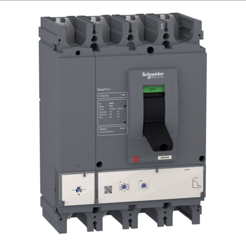 MCCB EasyPact CVS630N 4P 630A 50kA Schneider - LV563320 - 4 Phase 630 Amper 50kA original schneider