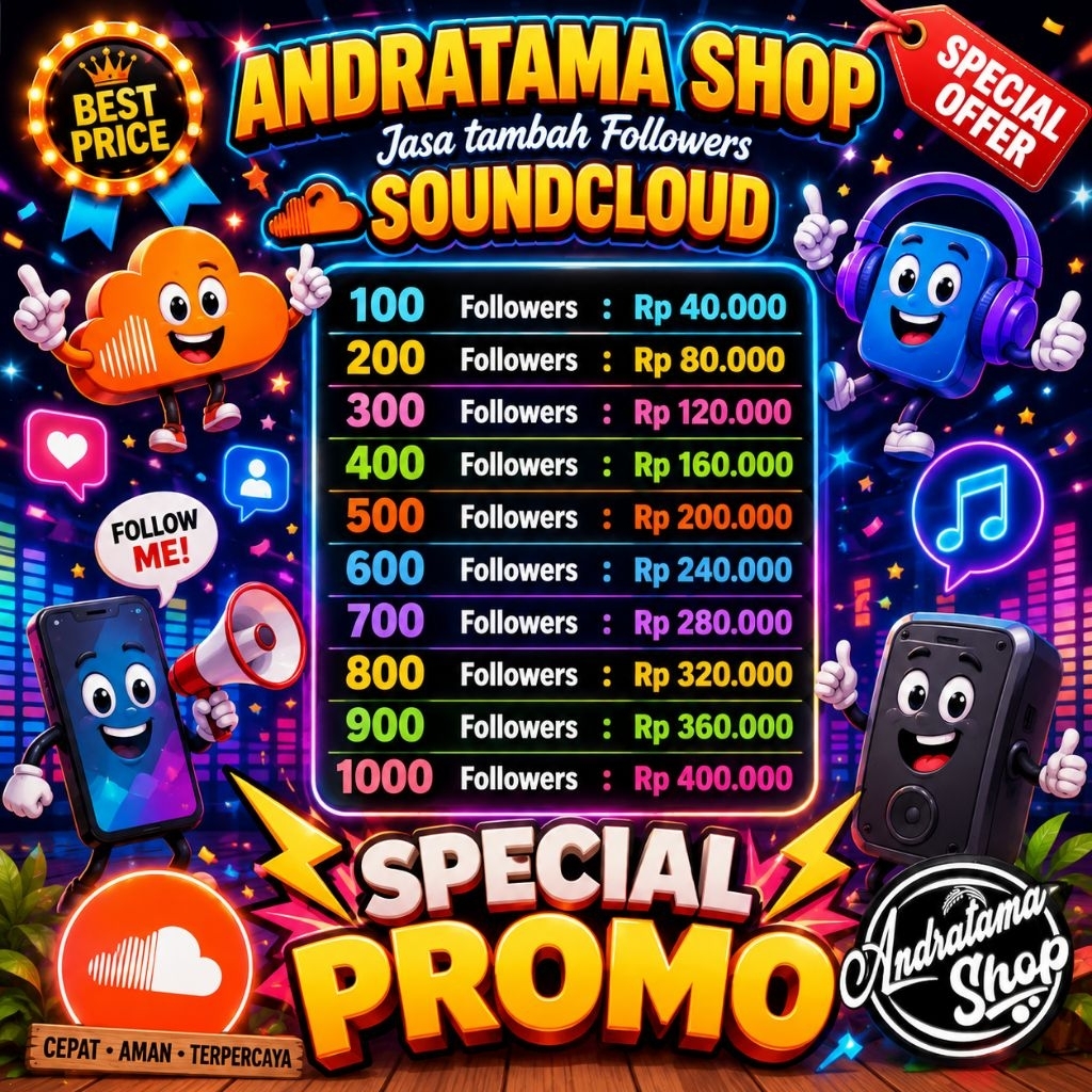 100 Followers SoundCloud | Jasa Tambah Followers SoundCloud