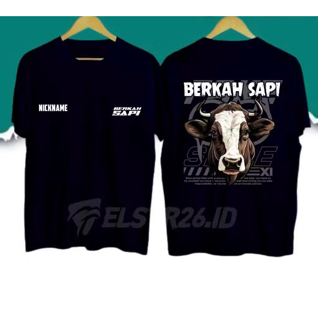 KAOS DISTRO BERKAH SAPI FREE NAMA