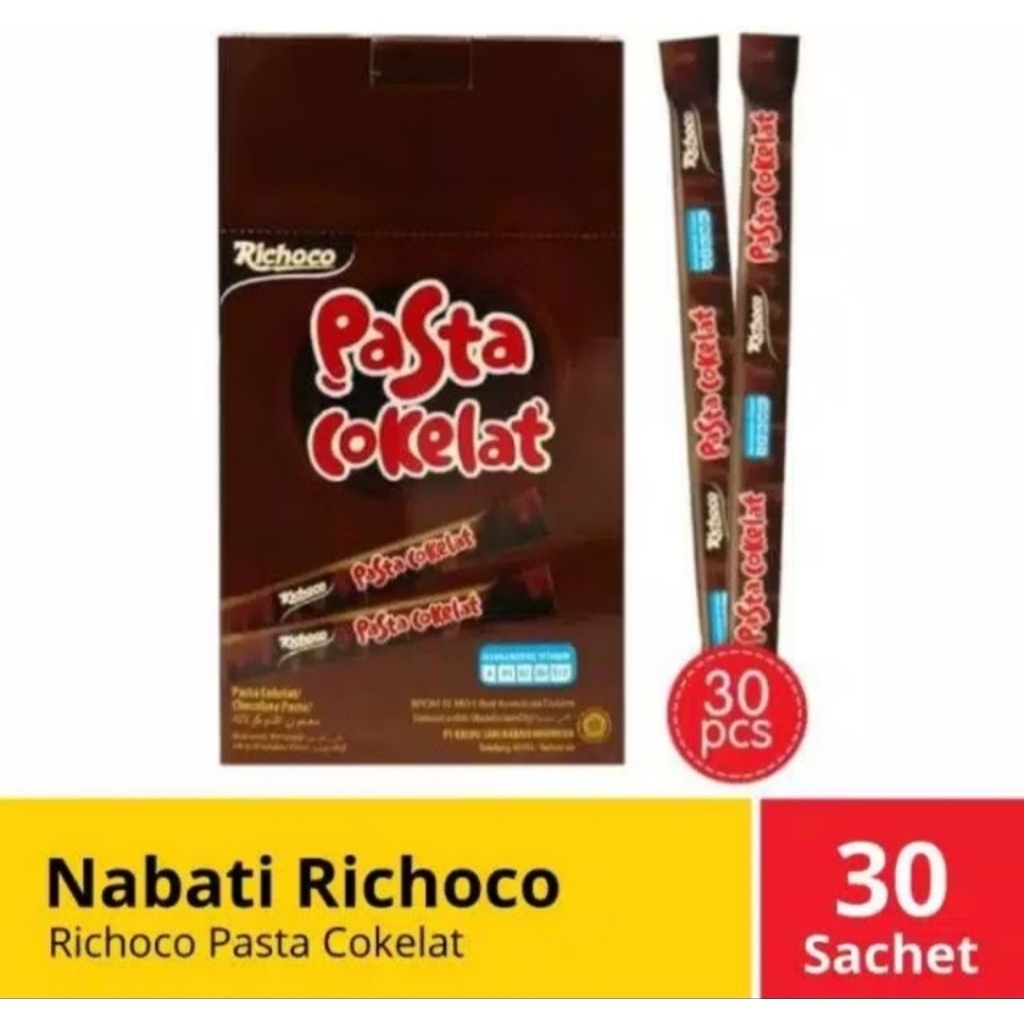 Pasta Keju Coklat Nabati - Keju 1 Box isi 30 Pcs