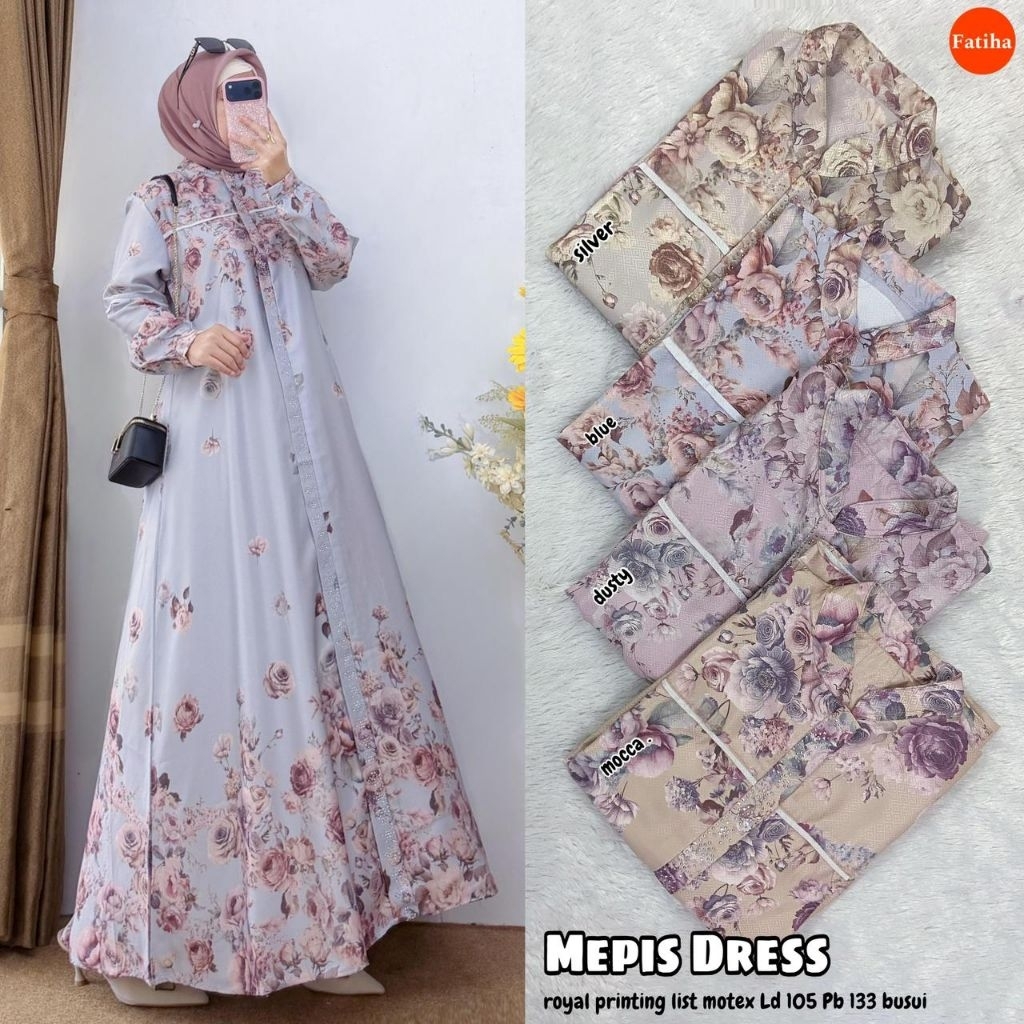 MEPIS DRESS, QUITA SET#7, FLOWER DRESS, MOLI DRESS BY FATIHA
