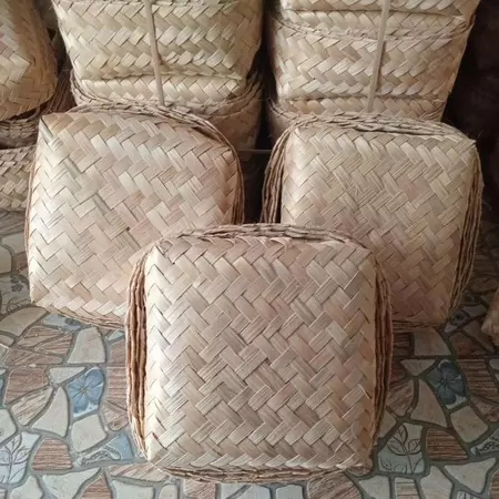 Besek Anyaman Bambu Tradisional Wadah Nasi Besek Souvenir Hampers Catering Berkat