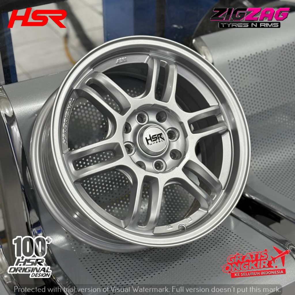 Pelek Mobil Rpf1 R15 Jazz Brio Yaris Swift Agya Sigra Avanza HSR Aeri 4x100 Dan 4x114,3