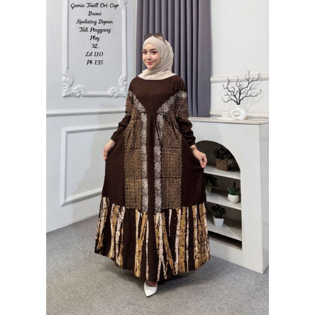 HK- FASHION GAMIS TWILL ORIGINAL MOTIF TERBARU GAMIS PLOY GAMIS TWILL BATIK CAP GAMIS TERMURAH GAMIS