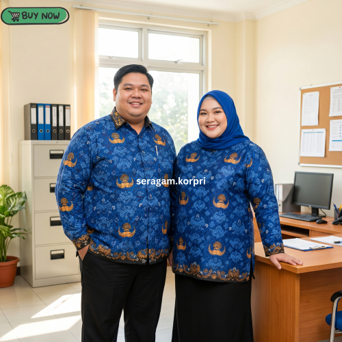 BAJU Korpri Pria Wanita Pria BIG SIZE JUMBO GEMOY Bahan Katun Premium Full Furing Adem Jahitan Rapi