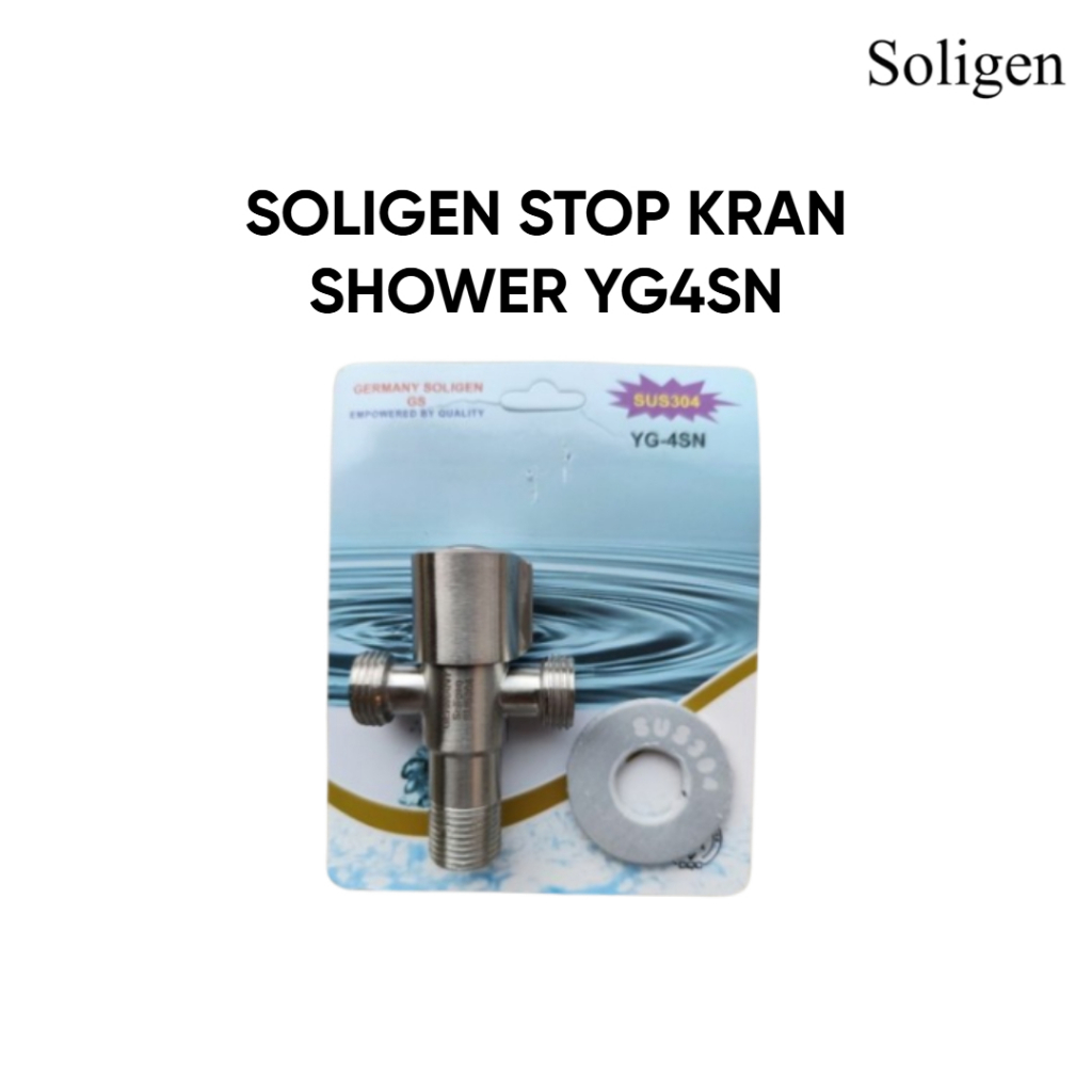 SOLIGEN STOP KRAN SHOWER YG4S /STOP KRAN CABANG 2 MERK SOLIGEN / STOP KERAN