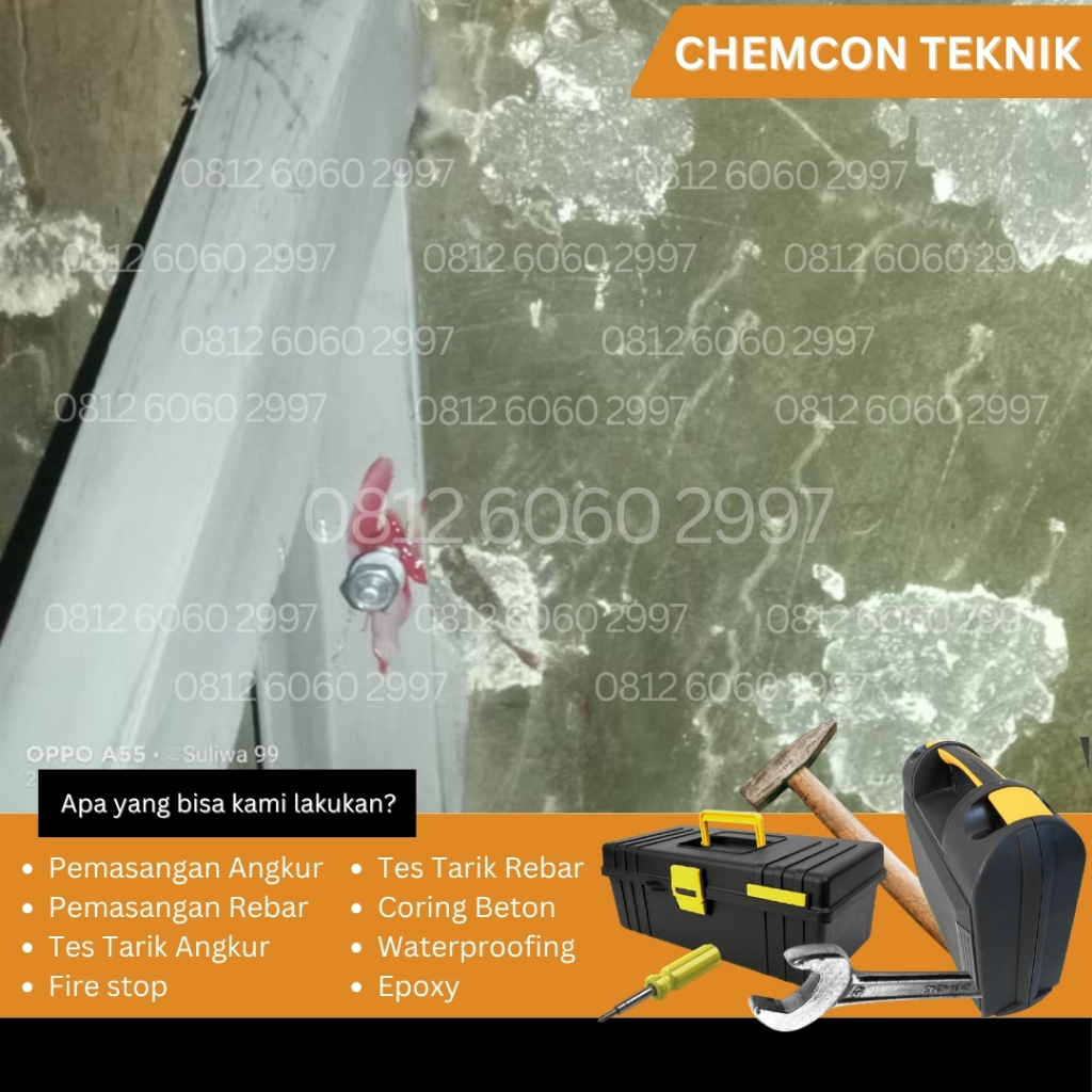 Spesialis Pemasangan Angkur Chemical M10