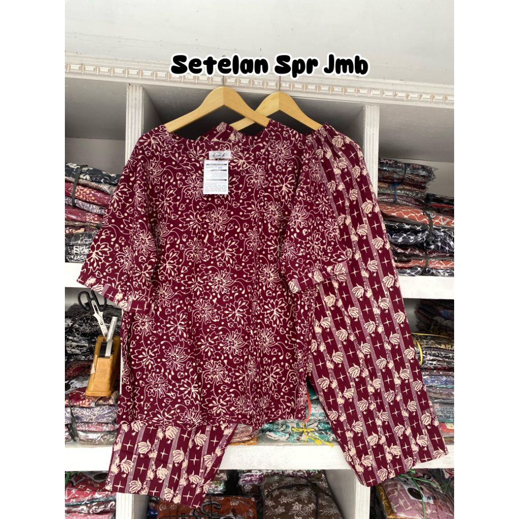 Luza ~ Setelan Super Jumbo by Batik Luza|Batik Luza Pekalongan