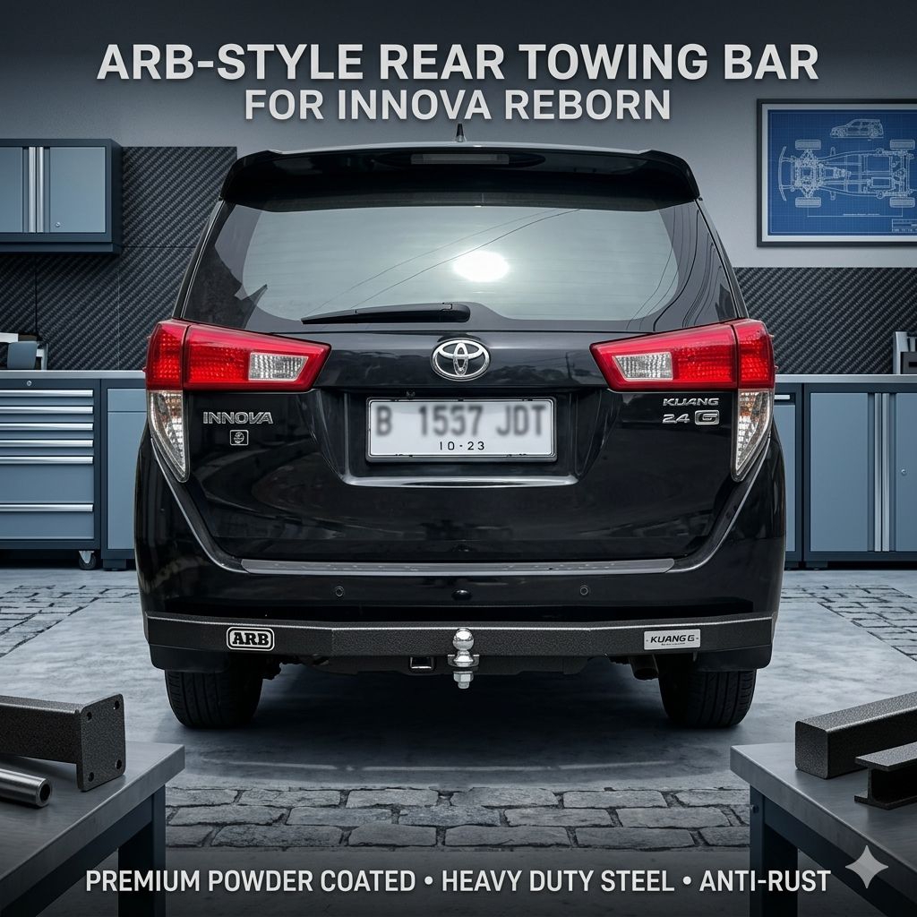 Towing Bar ARB Pengaman Bemper Belakang ARB Full Besi Mobil INNOVA REBORN