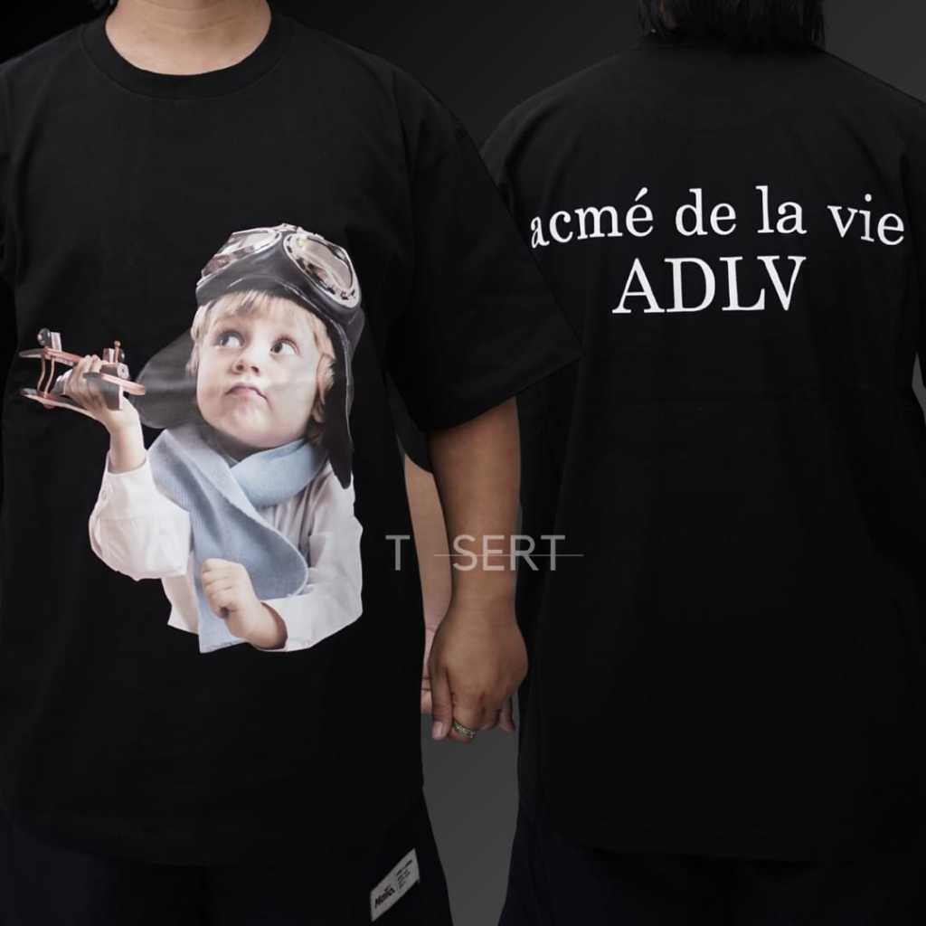 ADLV Air Plane Boy Black Tee / Baju Kaos ADLV Authentic
