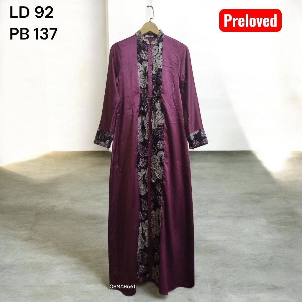 PL gamis batik sutra silk premium brand butik LD 92