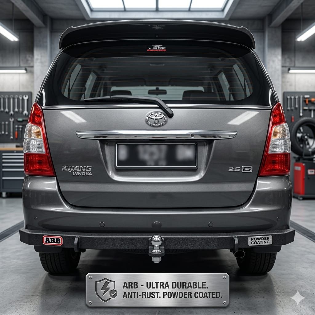 TOWING BAR ARB PENGAMAN BEMPER BESI ARB MOBIL INNOVA LAMA FULL BESI