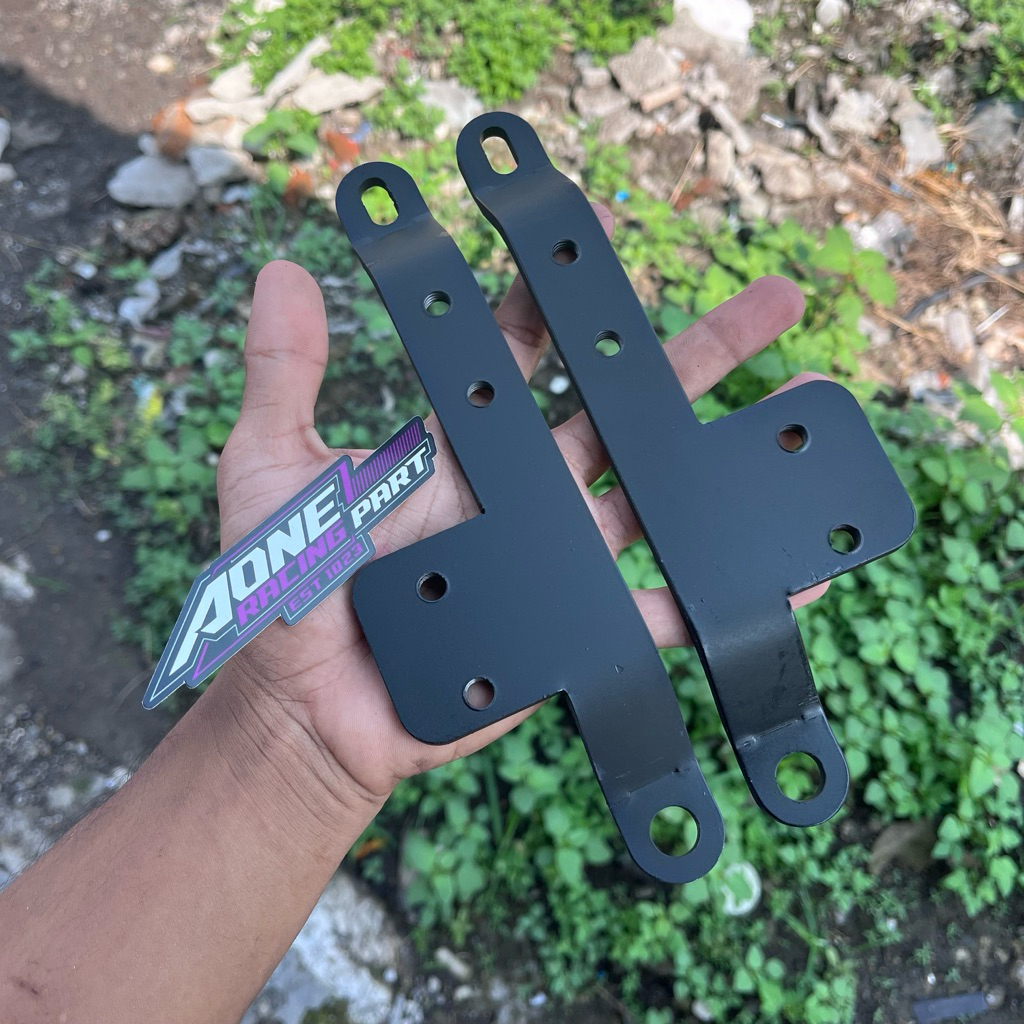 Breket Footstep Underbone MX KING V1/V2 Besi hitam, PNP UB A-ONE, RCB, RC3, RBT & RAPIDO (Free