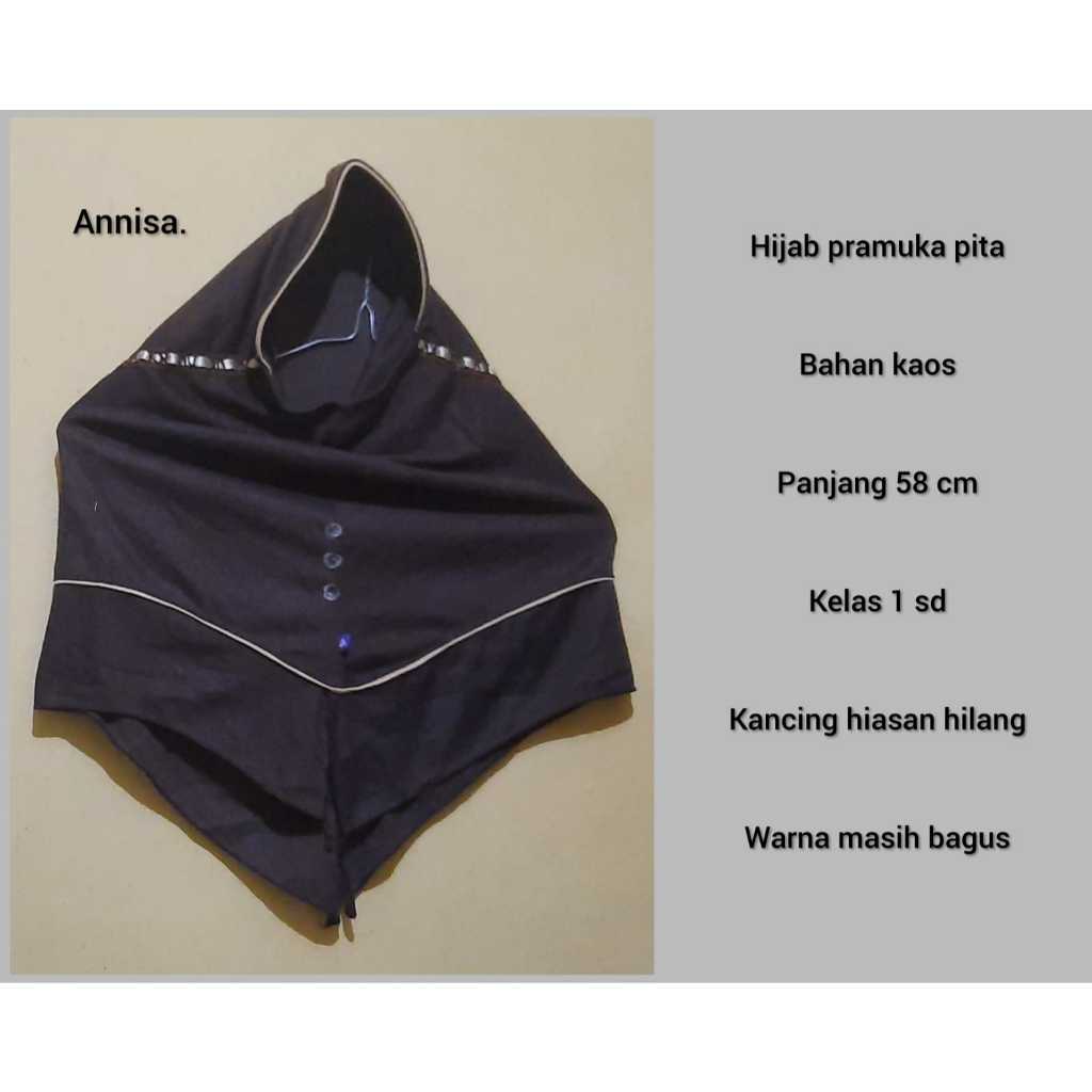 Hijab pramuka kerudung sekolah coklat anak perempuan PRELOVE SD SMP SMA jilbab seragam murah meriah
