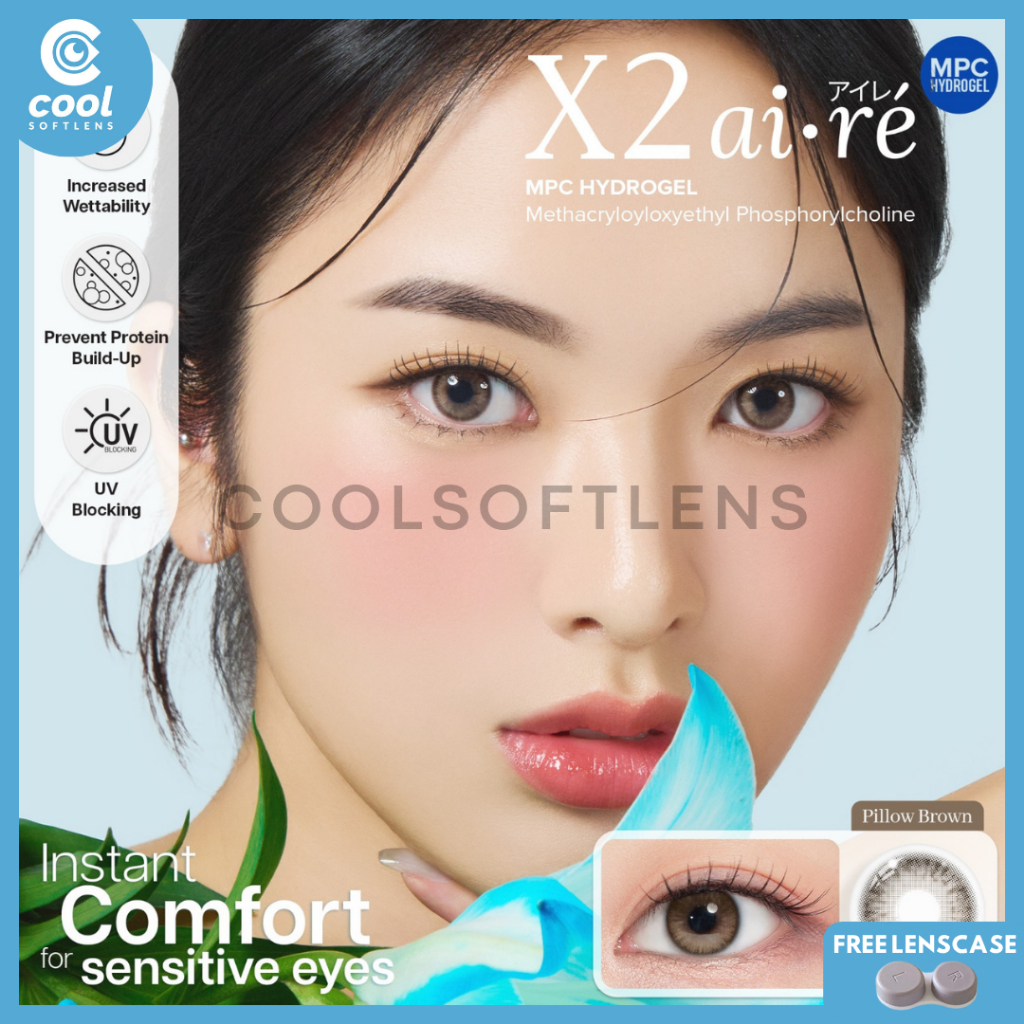 Softlens X2 AIRE PILLOW SERIES MPC 14,5 MM G.DIA 13MM Normal & Minus (-0,50 S/D -10,00) By X2 / Sofl