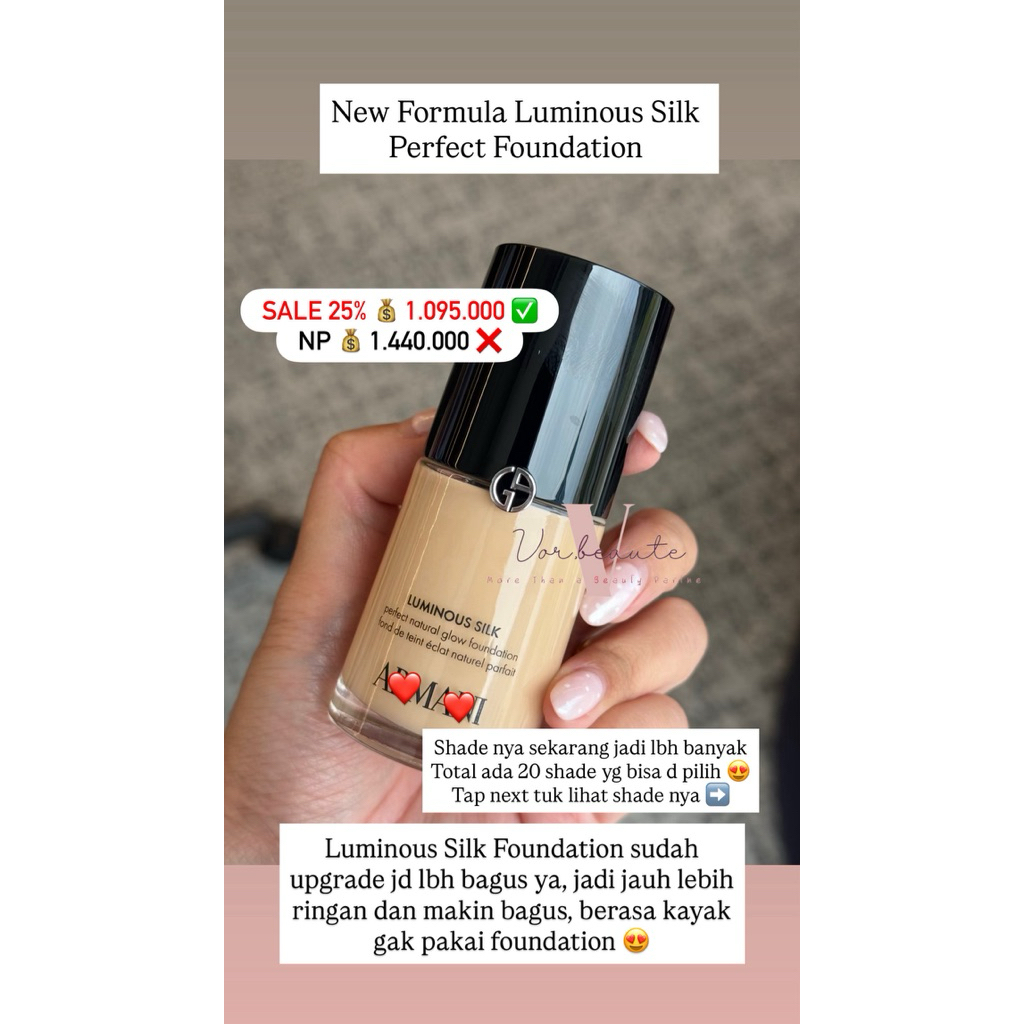 Giorgio Armani New Formula Luminous Silk Perfect Foundation