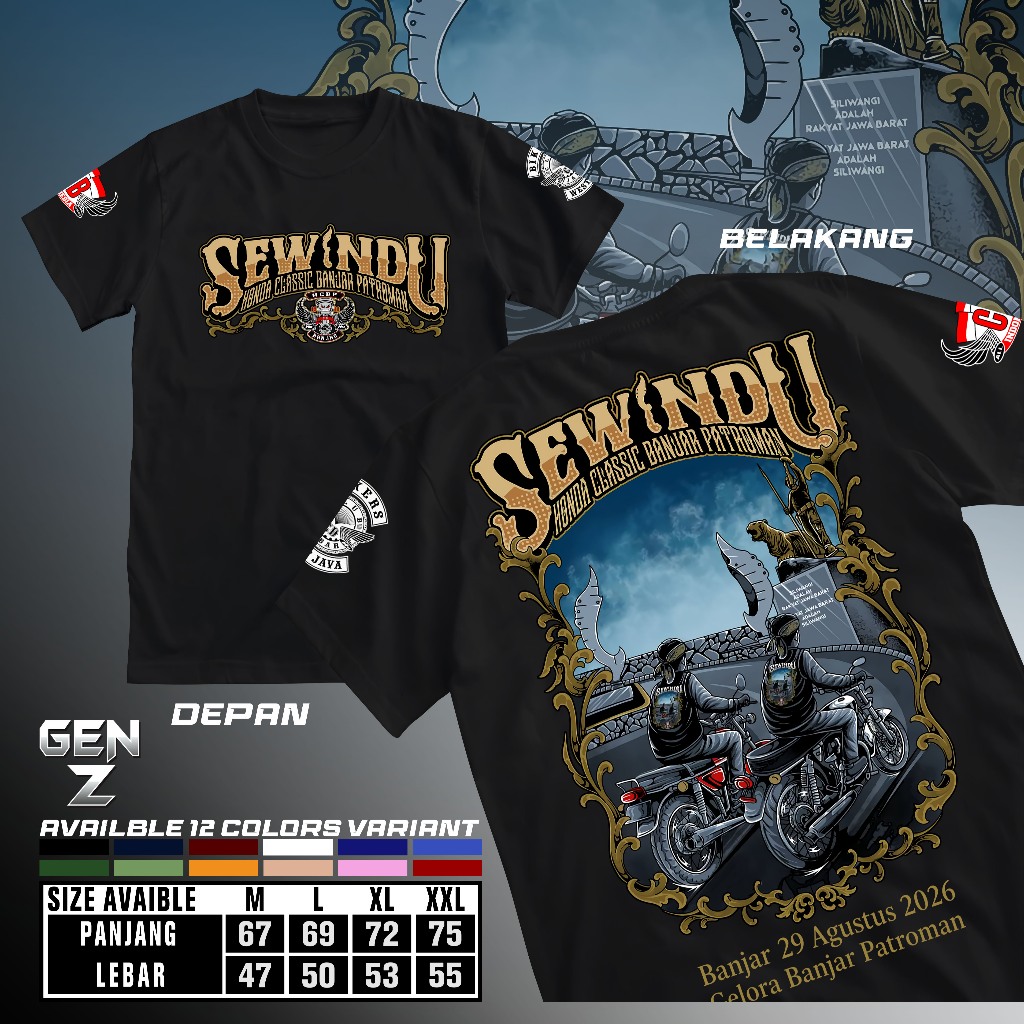 KAOS ACARA SEWINDU HONDA CLASSIC BANJAR PATROMAN HCBP BANJAR