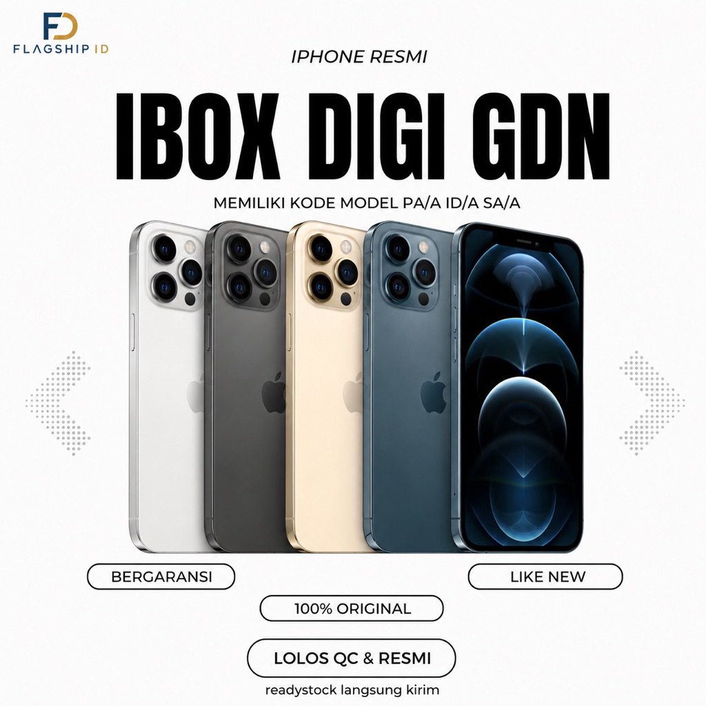 FLAGSHIP ID Ip 12 Pro max 128 gb 256 gb 512 gb IBOX