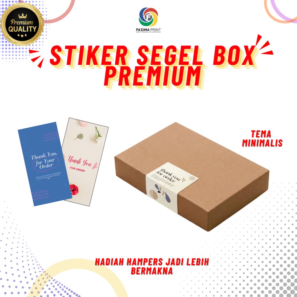 STIKER SEGEL BOX MINIMALIS  | STICKER SEGEL BOX | STIKER SEGEL CUSTOM